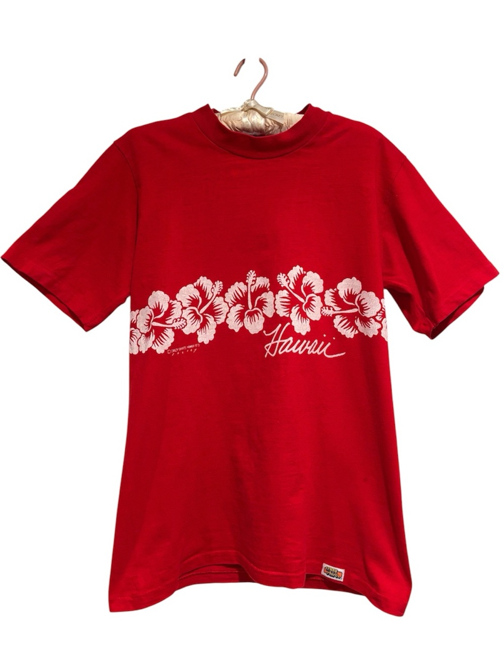 Vintage 1979 Hawaiian Hibiscus Souvenir Shirt - Size Medium    EUC